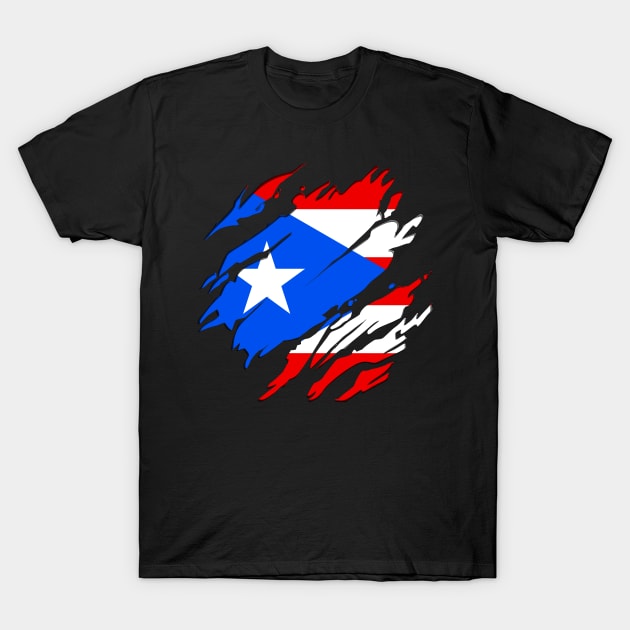 Proud Puerto Rico Flag, Puerto Rico gift heritage, Puerto Rican girl Boy Friend Boricua Puertoriqueño T-Shirt by JayD World